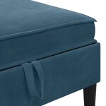 vidaXL Ensemble de meubles pour le salon 5 Pièces Bleu Velours