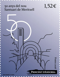 Timbre Andorre - 50 anys del nou Santuari de Meritxell