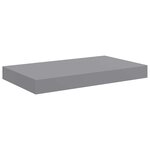 vidaXL Étagères murales flottantes 2 Pièces Gris 40x23x3 8 cm MDF