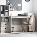 vidaXL Bureau Gris béton 90 x 50 x 76 cm Bois d'ingénierie