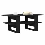 vidaXL Table basse Chêne noir 102 x 55 x 42 cm Bois d'ingénierie