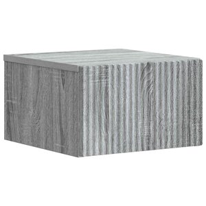 vidaXL Cabinet de chevet mural Sonoma gris 33 x 34 5 x 20 cm
