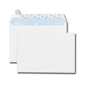 Paquet de 25 enveloppes blanches c5 162x229 80 g/m² bande de protection gpv