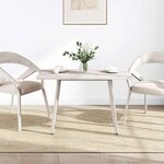 vidaXL Dessus de table blanc 110x55x2 5 cm bois de pin massif