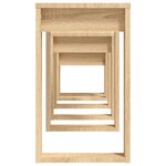 vidaXL Tables gigognes 3 Pièces Chêne sonoma Bois d'ingénierie