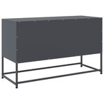 vidaXL Meuble TV anthracite 100 5x39x60 5 cm acier
