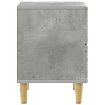 vidaXL Table de chevet Gris béton 43 x 34 5 x 48 cm Bois d'ingénierie