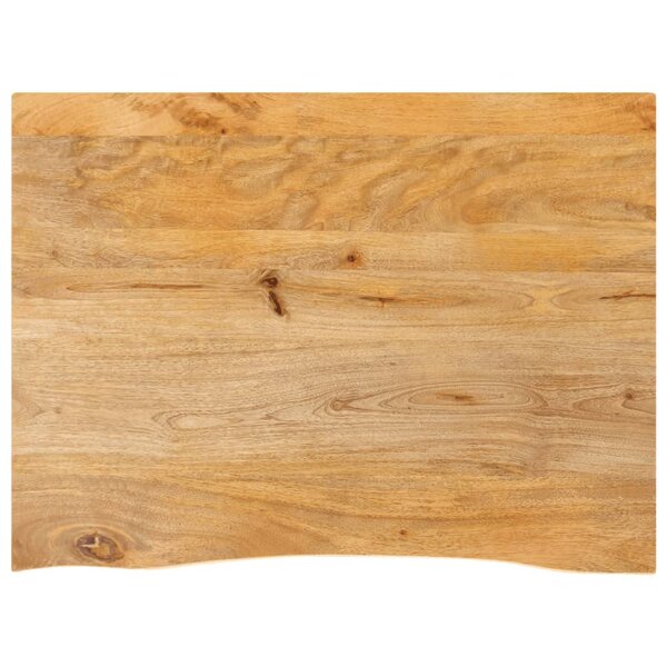 vidaXL Dessus de table à bord vivant 90x60x3 8 cm bois massif manguier