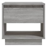 vidaXL Tables de chevet 2 Pièces Sonoma gris 45x34x44cm Bois d'ingénierie