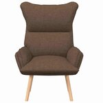vidaXL fauteuil Marron 69 x 74 x 93 cm Tissu Sherpa
