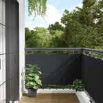 vidaXL Écran d'intimité de balcon anthracite 300x75 cm PVC