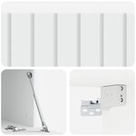 vidaXL Meuble TV mural 78 5 x 41 x 30 cm Blanc Bois d'ingénierie
