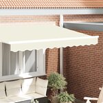 vidaXL Valance de Store pour Cadre de 2 5 m Crème 2 3x0 2 m