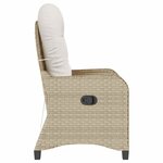 vidaXL Fauteuil inclinable Beige 56 x 66 x 95 cm polyrotin