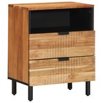 Table de chevet vidaXL 50x33x62 cm en Bois d'Acacia Massif