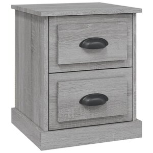 vidaXL Table de chevet sonoma gris 39x39x47 5 cm bois d'ingénierie