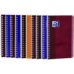 OXFORD CLASSIQUE REPERTOIRE 11x17cm - spirale - Petits carreaux 5x5mm- 100 pages - Couleurs assorties