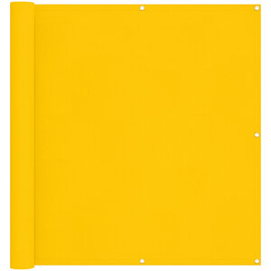 vidaXL Écran de balcon 110 x 300 cm Tissu Oxford Rectangulaire Jaune