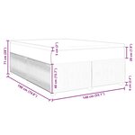 vidaXL Sommier à lattes de lit et matelas Vert foncé 140x190cm Velours