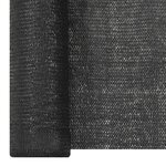 vidaXL Filet brise-vue Noir 1x25 m PEHD 150 g/m²