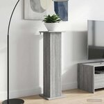 vidaXL Support de Plante Sonoma gris 30 5 x 30 x 100 5 cm