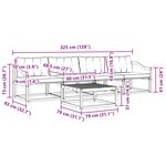 vidaXL Ensemble de canapés d'extérieur 5 pc Naturel et Noir