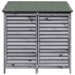 vidaXL Abri de jardin Gris 106 x 56 x 113 5 cm Bois de Sapin Massif