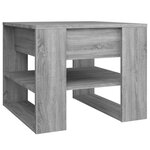 vidaXL Table basse sonoma gris 55 5x55x45 cm bois d'ingénierie