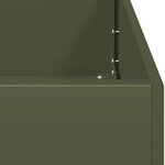 vidaXL Jardinière vert olive 100x100x80 cm acier