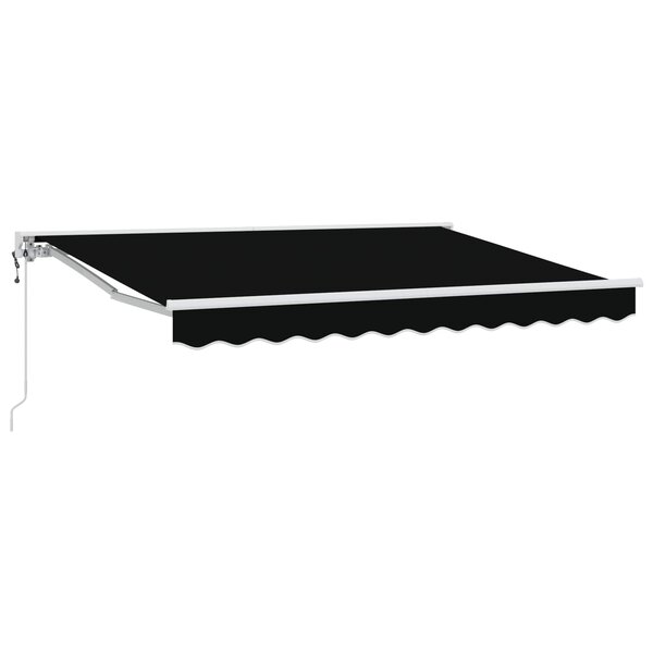 vidaXL Auvent rétractable électrique Noir 3 5 x 2 5 m