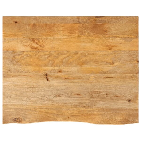 vidaXL Dessus de table à bord vivant 100x80x2 5cm bois massif manguier