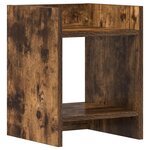 vidaXL Support de Plante Chêne fumé 30 x 30 x 40 cm Bois d'ingénierie