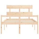 vidaXL Lit pour personne âgée sans matelas 140x190 cm bois massif