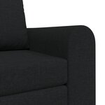 vidaXL Sofa lit 2-en-1 noir 98x71x83 cm tissu