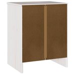 vidaXL Cabinet de chevet avec tiroir Drammen Blanc 45 x 35 x 56 cm
