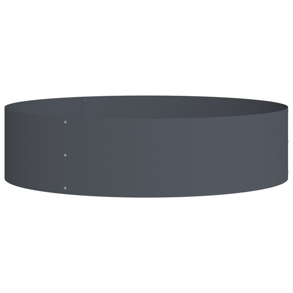 vidaXL Pot en métal anthracite Anthracite Métal Grand Durable