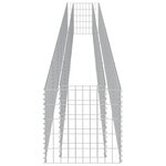 vidaXL Lit surélevé à gabion Acier galvanisé 540x50x50 cm