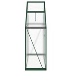 vidaXL Serre avec cadre de base vert 169x58x195 cm aluminium