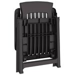 vidaXL Chaises inclinables de jardin lot de 2 anthracite PP
