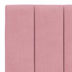 vidaXL Coussin de tête de lit rose 140 cm velours