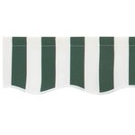 vidaXL Toile de rechange pour store banne Vert et blanc 600 × 350 cm