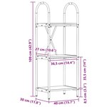 vidaXL Étagère Chêne sonoma 40 x 30 x 109 cm Bois d'ingénierie