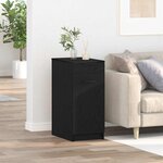 vidaXL Meuble de bureau Chêne noir 33 x 50 x 75 cm Bois d'ingénierie