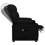 vidaXL Fauteuil inclinable électrique Noir Similicuir