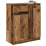 vidaXL Buffet avec tiroir vieux bois 71x35x84 cm bois d'ingénierie