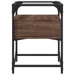 vidaXL Table de chevet chêne marron 40x40x55 cm bois d’ingénierie