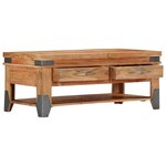 vidaXL Table basse 110x52x45 cm Bois d'acacia solide