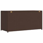 vidaXL Boîte de rangement de jardin marron 120x50x60 cm résine tressée