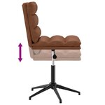 vidaXL Chaises à manger lot de 2 marron similicuir