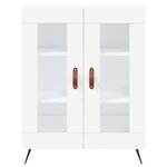 vidaXL Buffet haut Blanc 69 5x34x180 cm Bois d'ingénierie